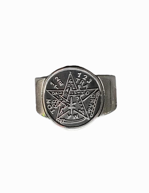 Anillo de Tetragrámaton – Plata Clara´f